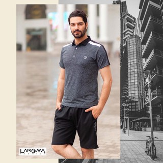 Bộ thể thao nam Laroma 2020 cổ bẻ - Vải PE Dri-Fit dư xịn 100% - Nhẹ, mềm, thoáng khí