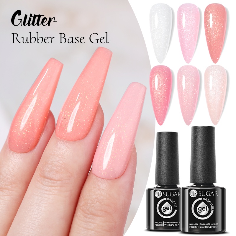 Lọ sơn gel UR SUGAR màu sắc lấp lánh trang trí móng thời trang 7ml