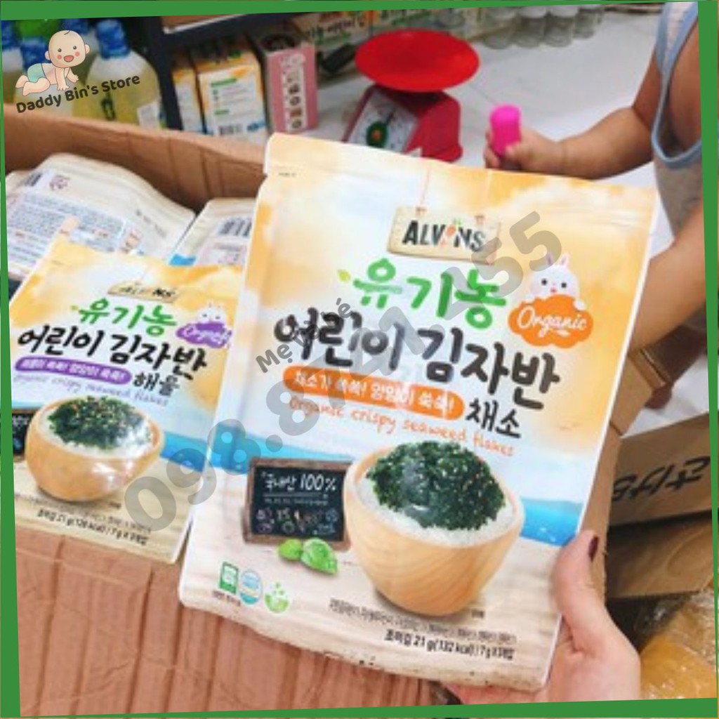 Rong biển rắc cơm hữu cơ Alvins