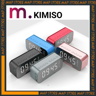 Loa Bluetooth Mặt Gương Kimiso K12 Đa Năng -Báo Thức - Đồng Hồ,Đo Nhiệt Độ-Nghe Nhạc-Tích Hợp Micro Đàm Thoại Trực Tiếp