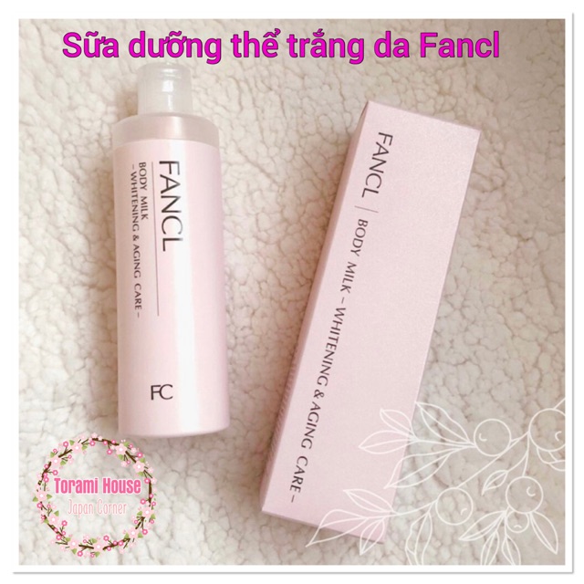 Sữa dưỡng thể trắng da chống lão hoá Fancl Body milk whitening &amp; aging care