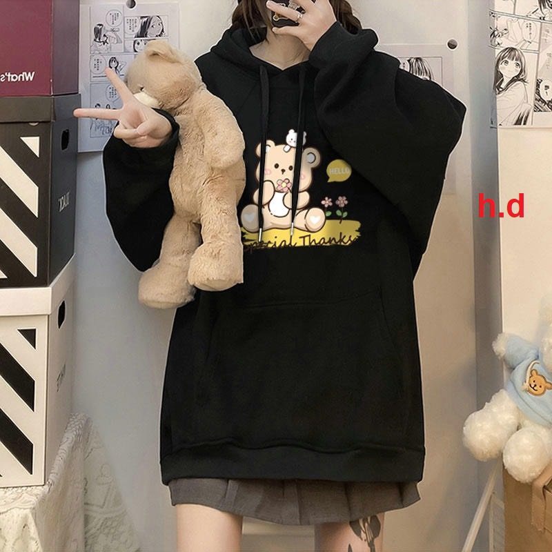 Áo hodie gấu special Áo chất nỉ ngoai mũ 2 lớp Form to rộng
