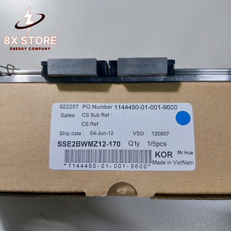 Thanh ray trượt bản rộng 14,18  2block Misumi SSE2BWM9-110, SSE2BWMZ12-170