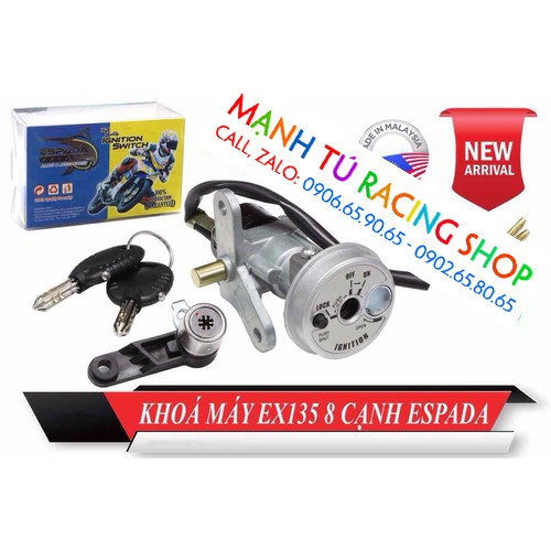 ổ khoá xe máy 8 cạnh