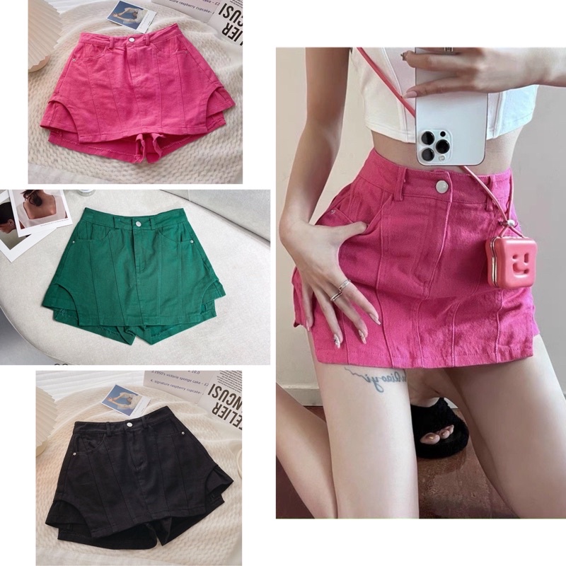 QUẦN VÁY KAKI VẠT XÉO [ TNT SHOP BIGSIZE 60KG - 90KG ]