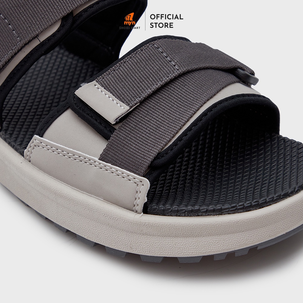 Sandal Unisex ZX 2822 All Grey nam nữ đế EVA Phylon 2 quai bản to phối chéo có đệm chống trơn