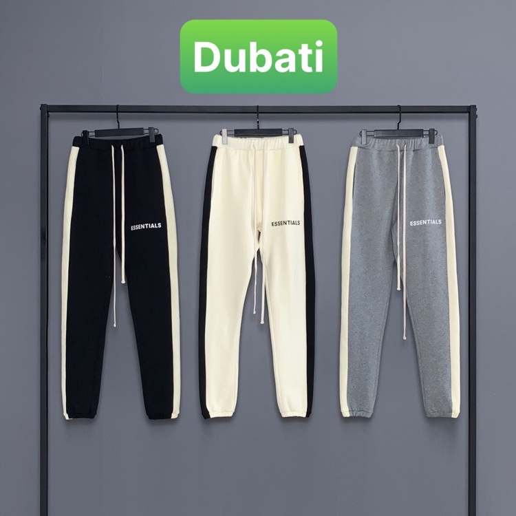 QUẦN JOGGER ESSENTIALS ỐNG RỘNG NAM NỮ CÓ BO 3 MÀU PHONG CÁCH HÀN QUỐC HOT MÙA HÈ MÙA ĐÔNG- DUBATI FASHION