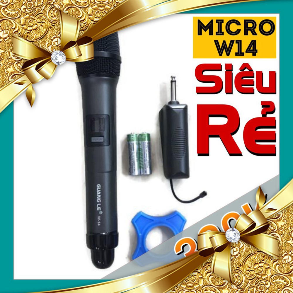 [GIÁ TỐT NHẤT] MICRO KARAOKE KHÔNG DÂY SUBOS W14 chất lượng - Hàng chất lượng