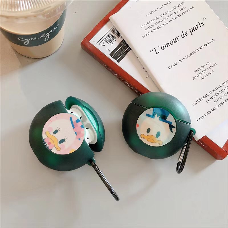 DONALD DUCK Ốp Bảo Vệ Hộp Đựng Tai Nghe Airpods 1 / 2 Pro 3 Hình Vịt Donald Xinh Xắn