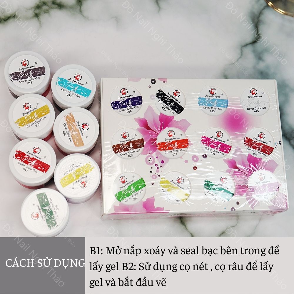 Set gel vẽ nail Fengshangmei 12 Màu