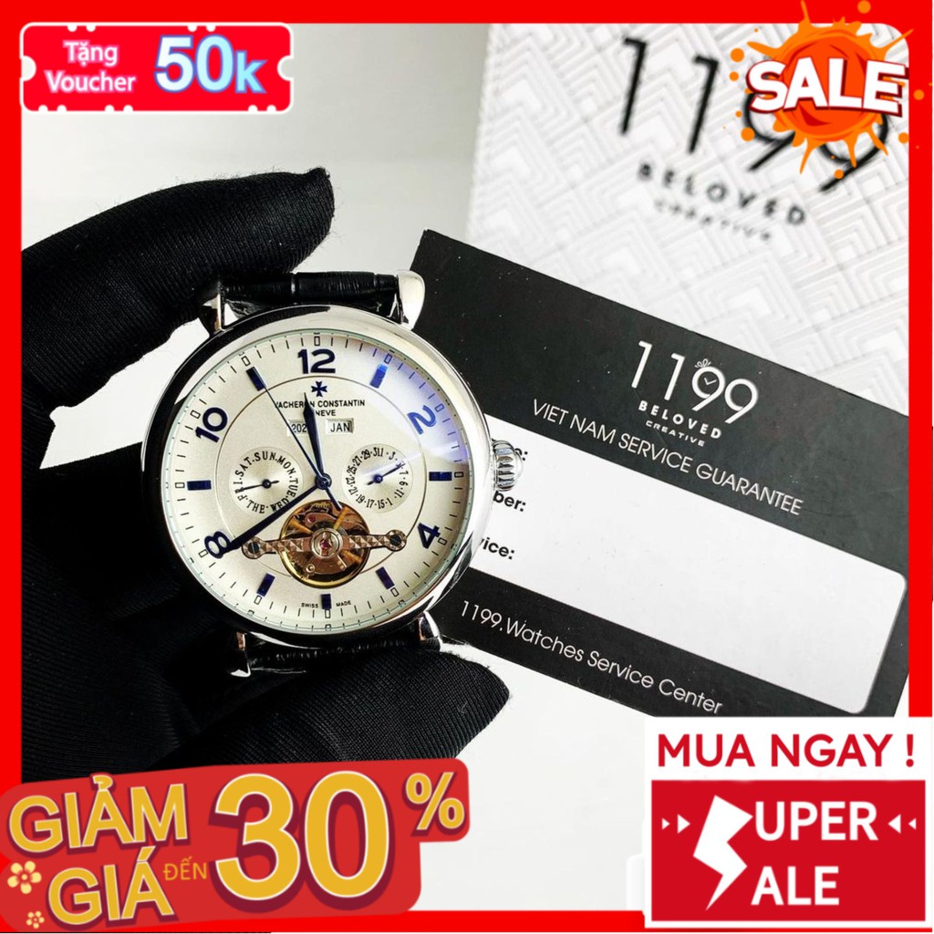 Đồng hồ cơ - Đồng Hồ Dây Da Nam 43mm Fom Size Chuẩn Chống Nước Chống Xước Tốt Bảo Hành 6 Tháng 5100T - 1199 Watches | BigBuy360 - bigbuy360.vn