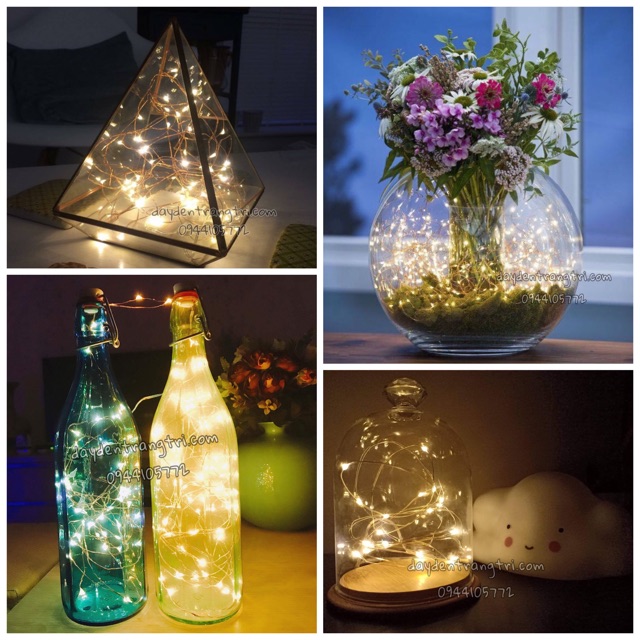 Đèn đom đóm fairy light 5m xài pin / cổng usb