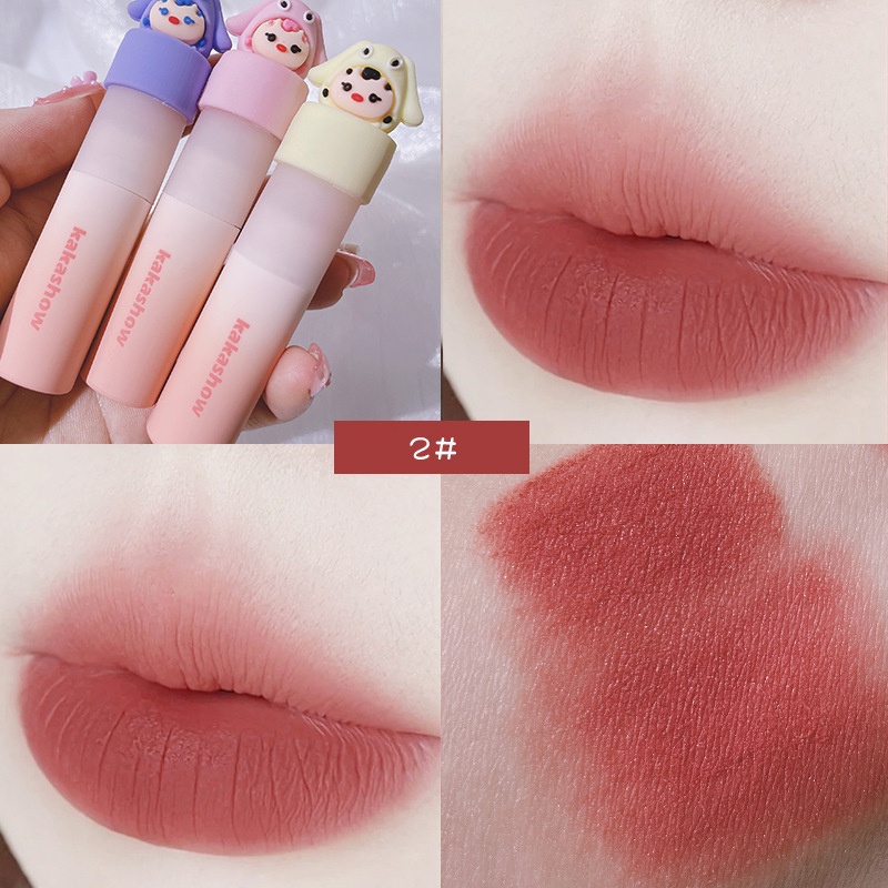 [Hàng mới về] Son môi chất lì dễ lên màu không dễ phai màu lâu trôi thiết kế kiểu dáng hoạt hình xinh xắn