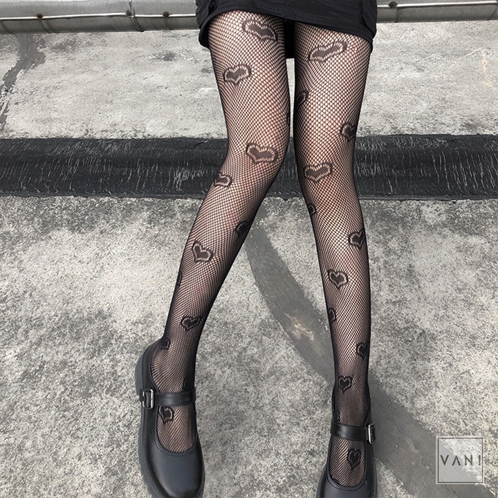 Quần Tất Lưới Trái Tim Lớn Gợi Cảm - Vani Store - TAT00144