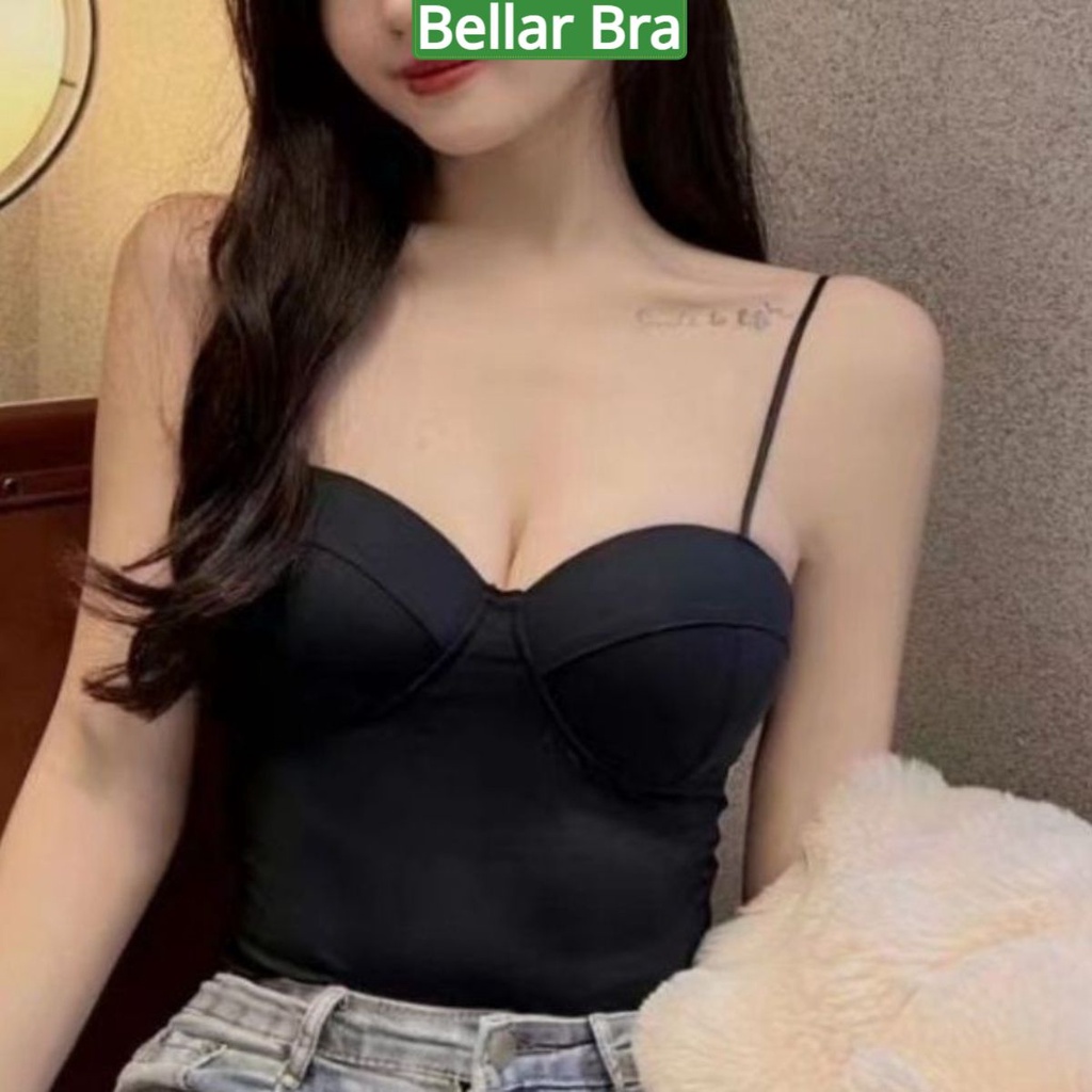 Áo bra nữ, Bralette 2 dây mút mỏng không gọng vải mềm mịn mặc cực mát và thoải mái B5026