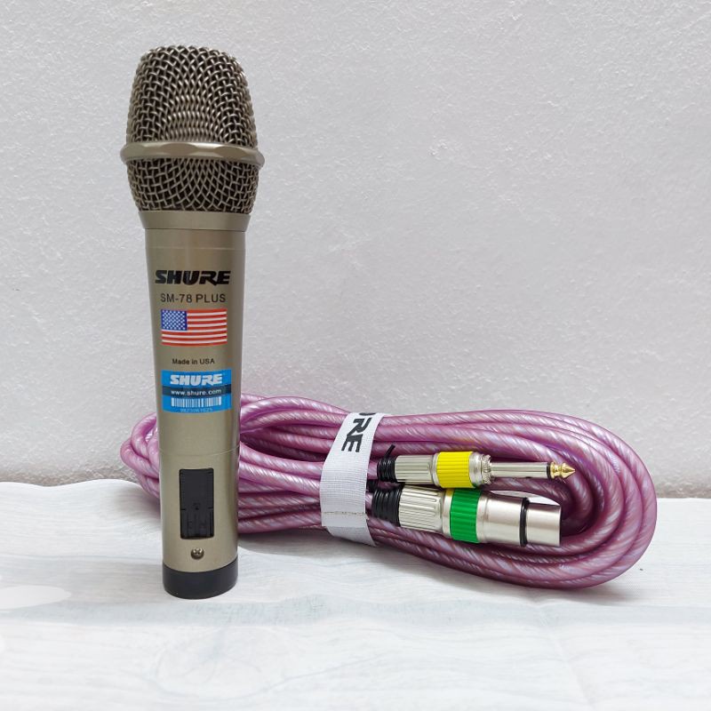 [FREESHIP] MIC KARAOKE CÓ DÂY DÀI 7m SHURE SM-78 PLUS CAO CẤP