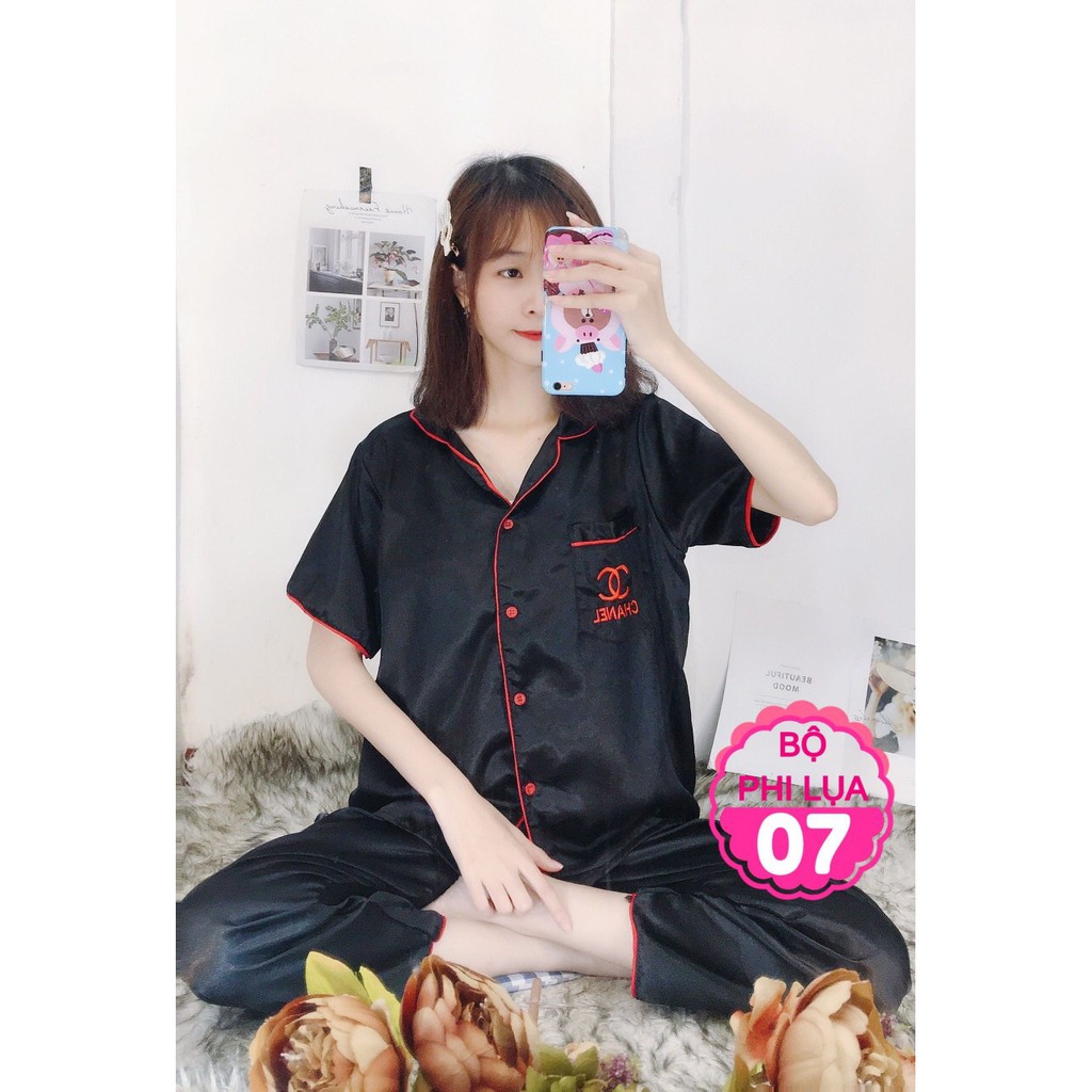 ĐỒ BỘ DÀI PIJAMA PHI BÓNG TRƠN QUẦN DÀI THỜI TRANG CAO CẤP MẶC NHÀ MẶC NGỦ -"Từ 30-50kg SIÊU SALE !! SIÊU SALE !!