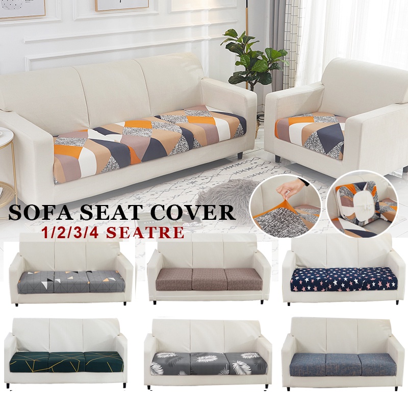 Vỏ bọc đệm ghế sofa bằng vải jacquard dày đàn hồi màu trơn nhiều kích thước tùy chọn