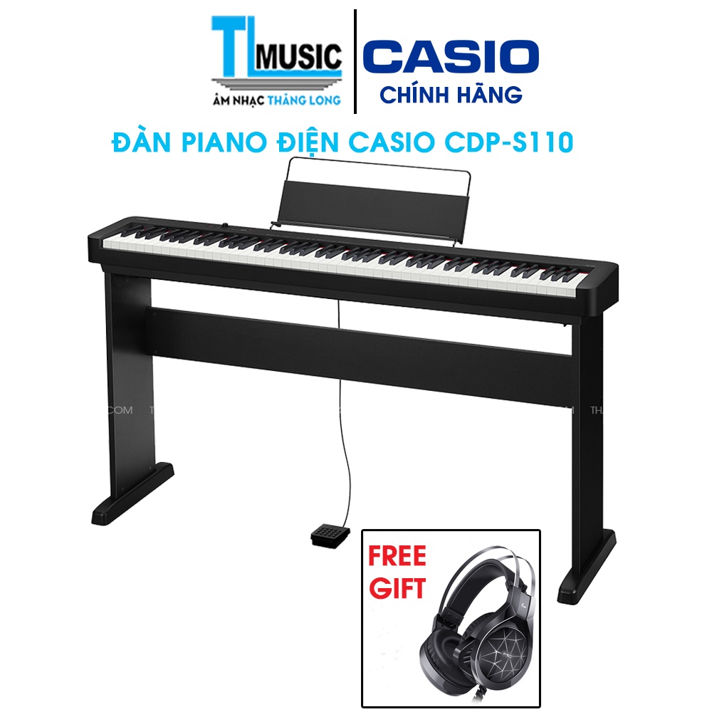 [CHÍNH HÃNG] Casio CDP-S110 New Model 2021 | Piano Điện Casio CDP-S110 Tặng Tai Nghe