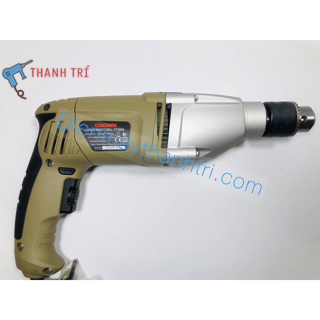🔨 CT10068 MÁY KHOAN ĐỘNG LỰC   CROWN