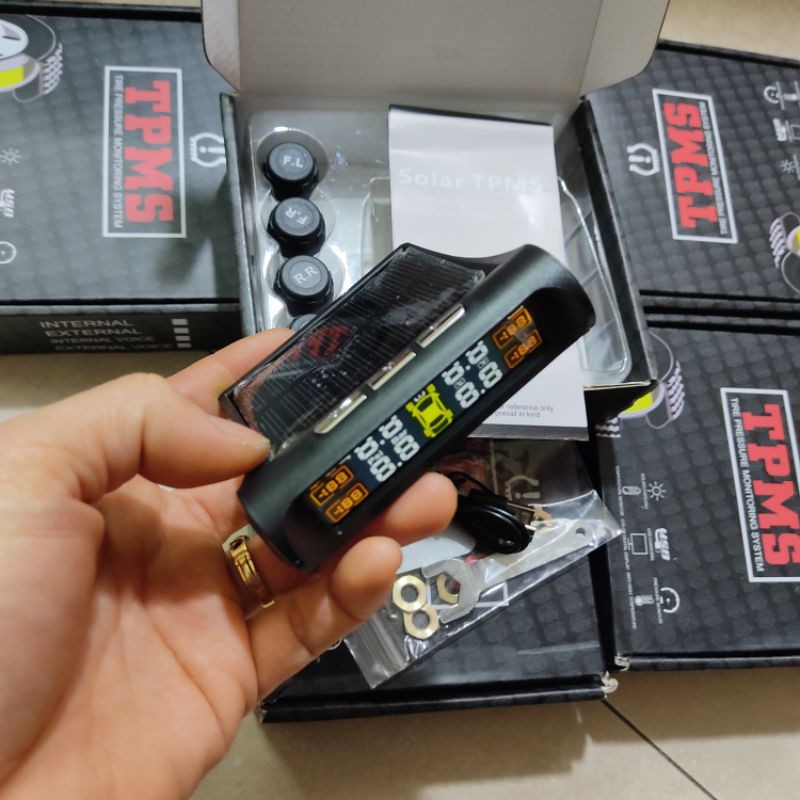 Cảm biến áp suất lốp tpms van ngoài pin năng lượng mặt trời