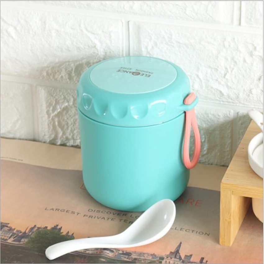 Bình Ủ Cháo Cho Bé Quai Cầm Lõi Ruột Inox 304 Ca Giữ Nhiệt Đồ Ăn Cho Trẻ Đến 6-8 Tiếng Dung Tích 500ml Angola_Shop