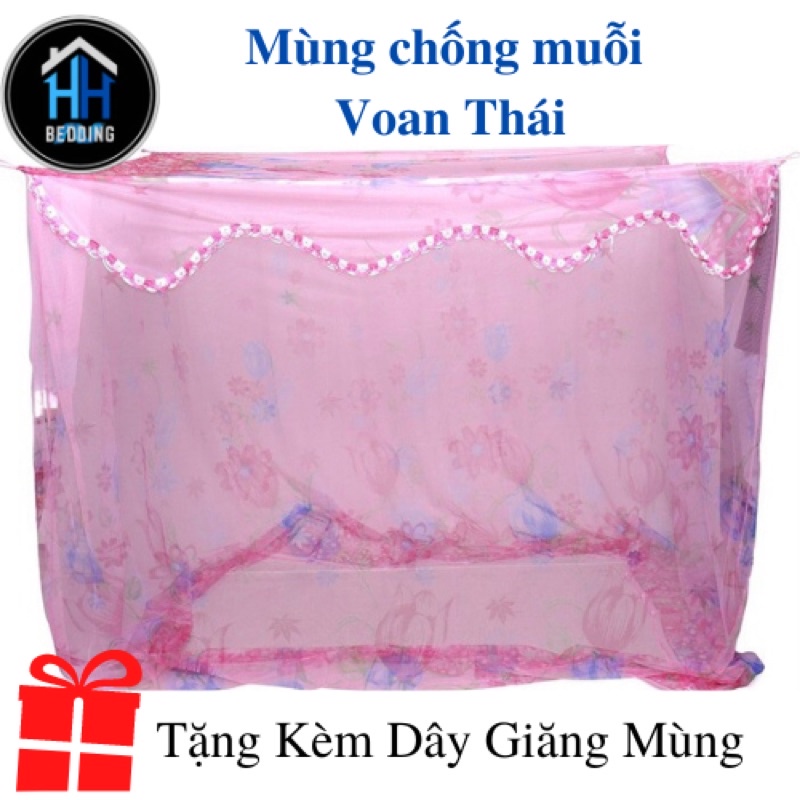 MÙNG VOAN THÁI LAN chống muỗi CÓ CỬA/KHÔNG CỬA đủ kích cỡ, có size đại 2m x 3m [Tặng dây giăng]