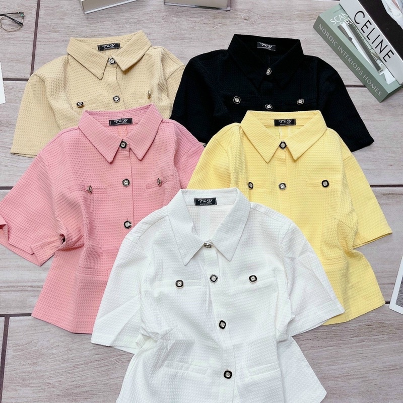 ÁO KIỂU THIẾT KẾ FORM NGẮN