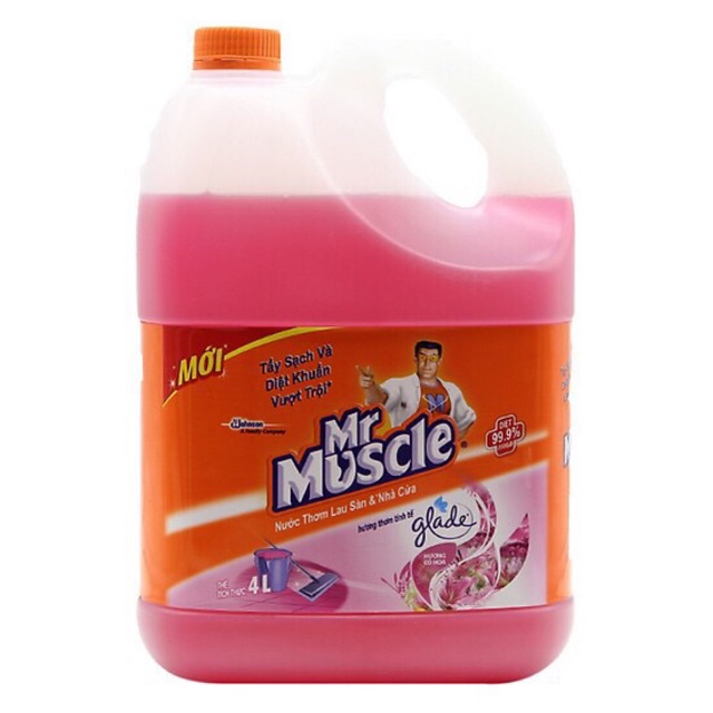 NƯỚC LAU SÀN MR MUSCLE GLADE 4 LÍT