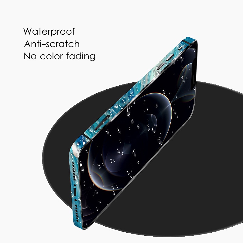 Miếng dán khung hydrogel nhiều màu chống trầy thích hợp cho iPhone 12 13 Pro Max