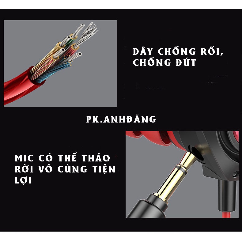 Tai Nghe Gaming Có Mic Dành Cho Game Thủ, Tai Nghe Chơi Game Điện Thoại Nhét Tai G20s