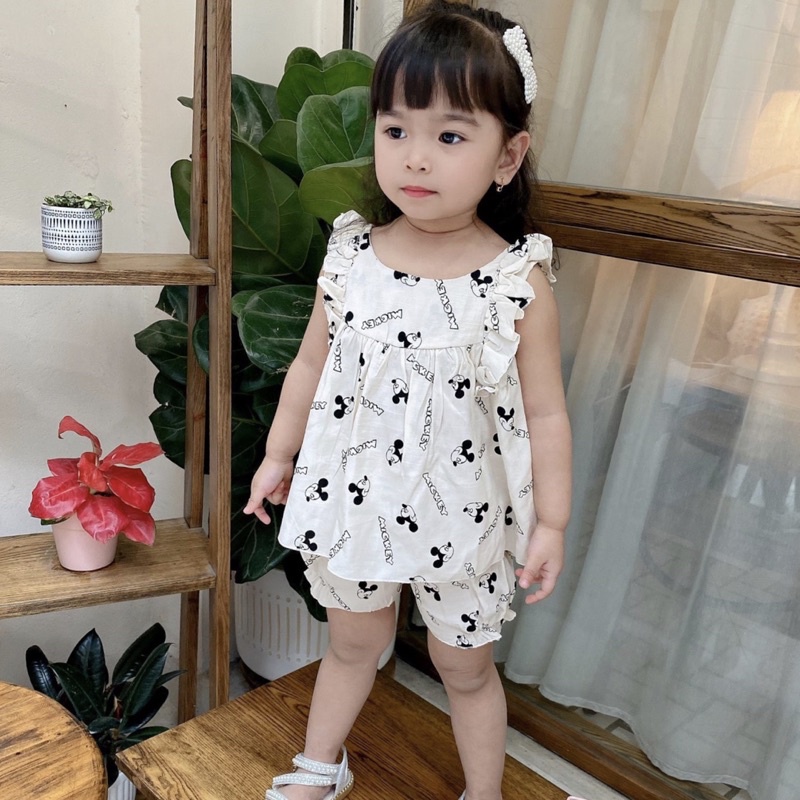 Bộ Bé Gái Chất Đũi Lạnh mềm mịn mặc siêu thích❤️Sét xinh cho bé từ 8-20kg