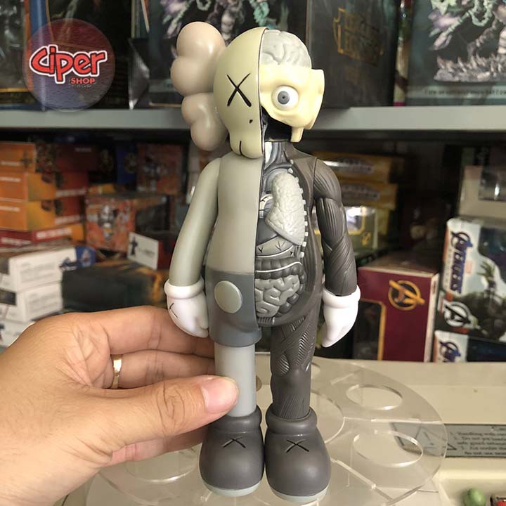 Mô hình Kaws Giải Phẫu Đứng - Xám 8in - 20cm