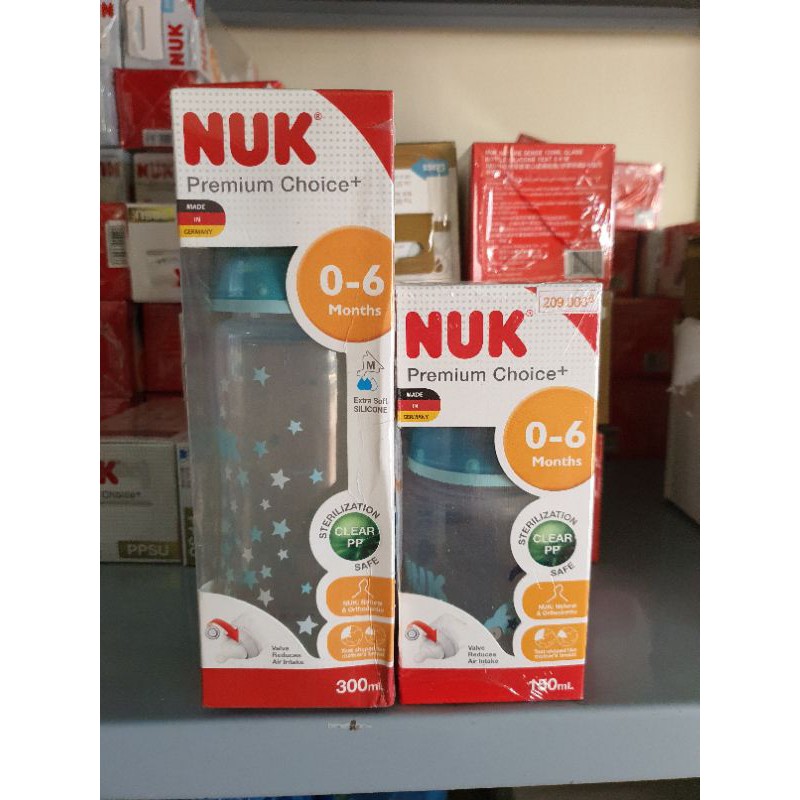 Bình sữa NUK PP 150-300ml núm ti Silicone