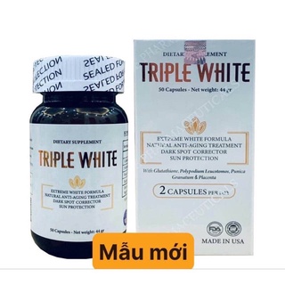 Viên uống trắng da Triple white