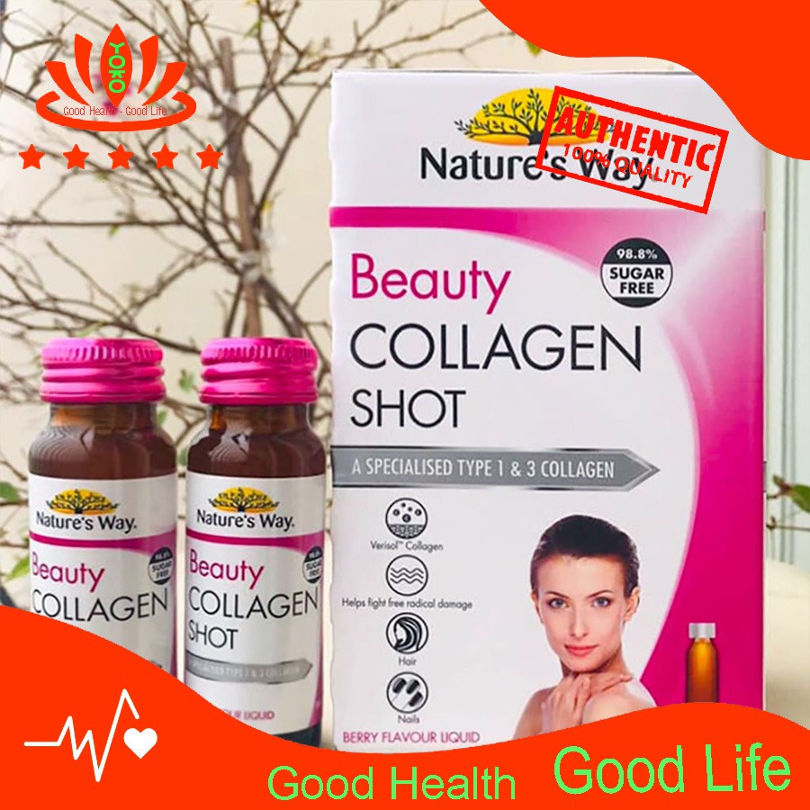 [Đã Dùng Là Thích Mê] Collagen Dạng Nước Natures Way Beauty Collagen Shot 10 Pack - Yoko Pharma | BigBuy360 - bigbuy360.vn