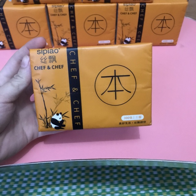 Khăn giấy Tre cao cấp SIPIAO 300 tờ mỗi gói