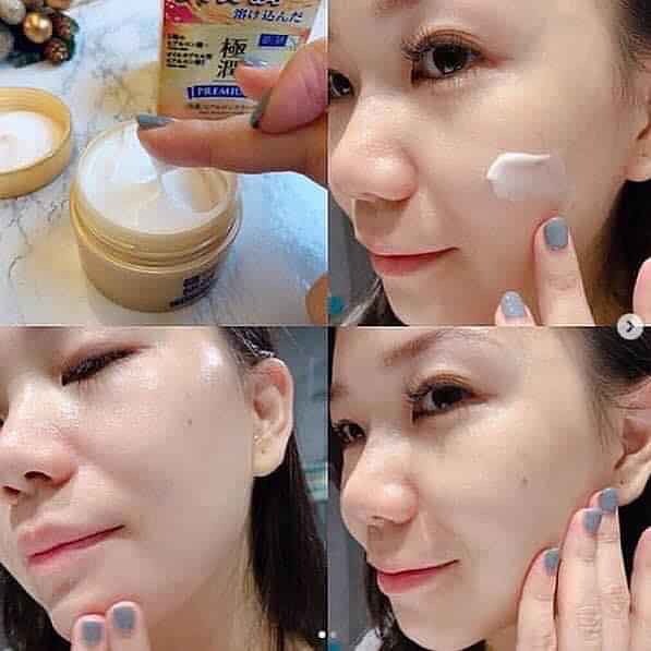 Kem chống lão hoá cấp ẩm chuyên sâu Hadalabo Gokujyun Premium Super Hyaluronic Cream 50g