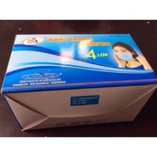 Khẩu trang y tế 4 lớp (hộp 50 chiếc)