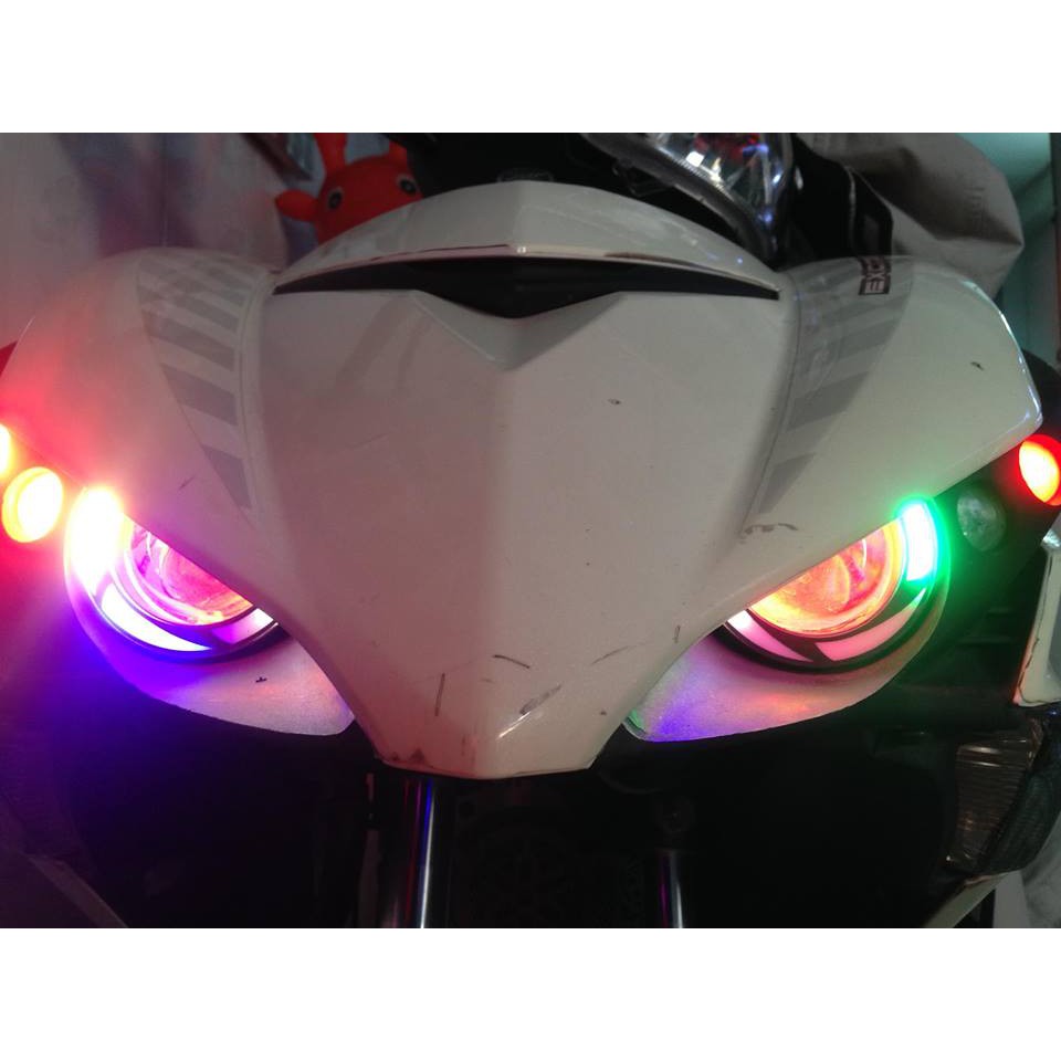 ĐÈN LED MẮT CÚ RAINBOW 7 MÀU FOR EXCITER 150