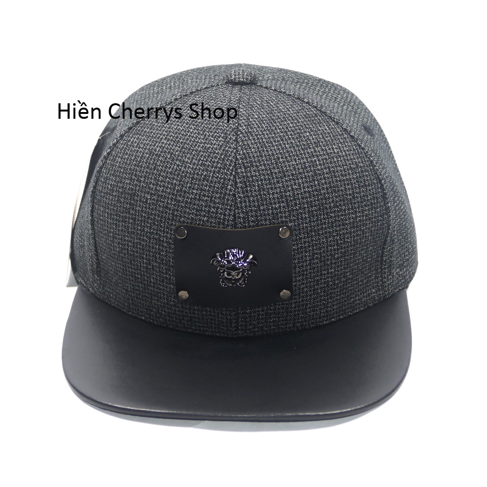 Mũ Nón Snapback thời thượng - Nón hiphop mặt da gắn mặt sắt phong cách phù hợp với mọi lứa tuổi