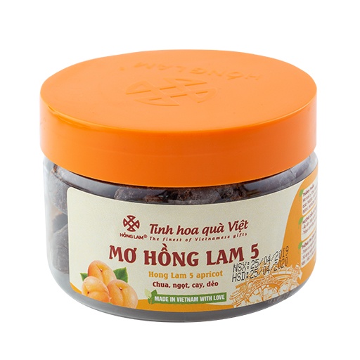 Xí muội Mơ Hồng Lam 5 là dòng sản phẩm tách hạt, cao cấp Hồng Lam. Có vị Chua Cay Ngọt Dẻo Hộp, gói