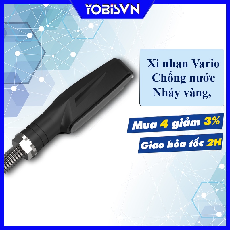 Xi Nhan Kiểu Vario Sáng Vàng, Xanh Dương Chính Hãng Nháy Và Sáng Đuổi
