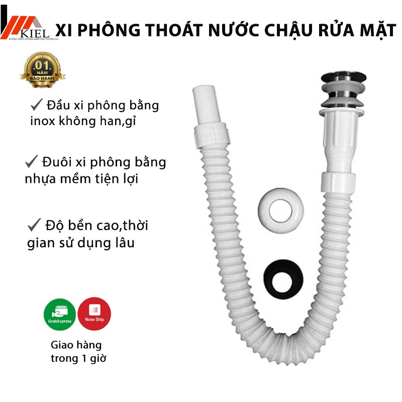 Xi phông thoát nước chậu rửa mặt nhựa sun đầu inox giá sỉ tại Hà Nội ..