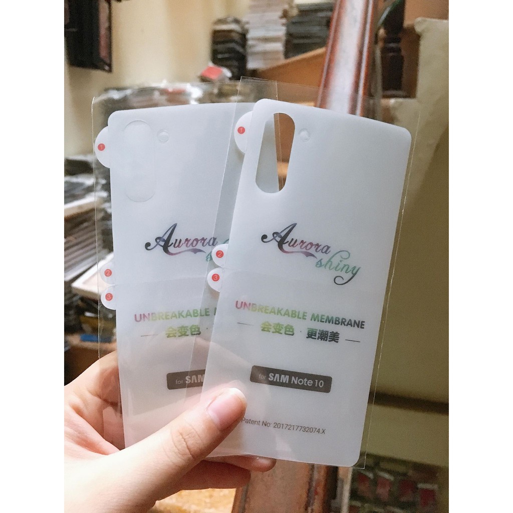 Dán PPF cho Samsung Galaxy Note 10 ( tự phục hồi trầy xước)
