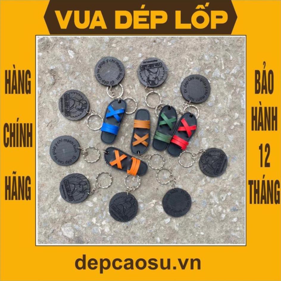 Móc khóa tí hon làm từ dép cao su thương hiệu Vua Dép Lốp Phạm Quang Xuân, chính hãng, có bảo hành, có ảnh thật, có sẵn