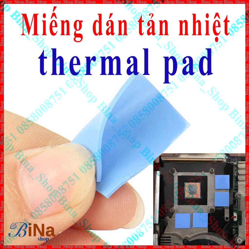 Miếng dán thermal pad 100x100mm dùng cho Vram Dram IC Chipset