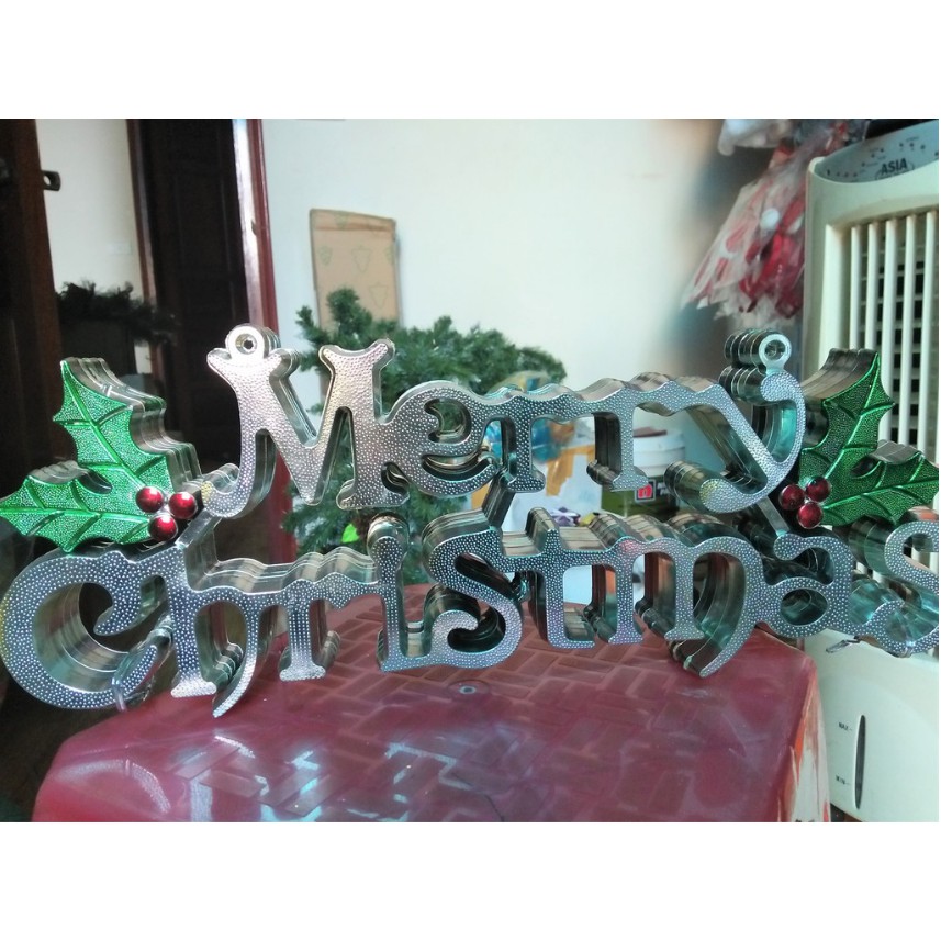 Chữ Merry Christmas - Trang trí noel