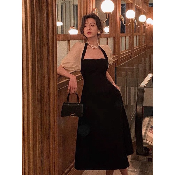 Váy Đầm Thiết Kế Tay Tơ Bồng Nhẹ Ôm Eo Tiểu Thư Chất Đẹp ảnh thật Kaylee | BigBuy360 - bigbuy360.vn