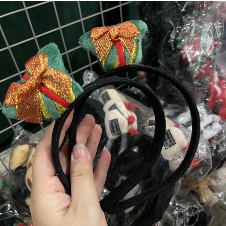 Cài tóc, cài noel 20.12 cho bé - người lớn free size màu cute lông mềm nhiều hình